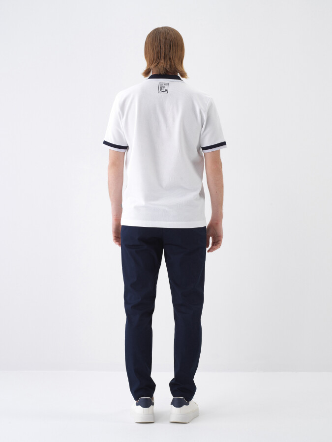 Lacivert Slim Fit Pamuklu Jogger Pantolon - Xint