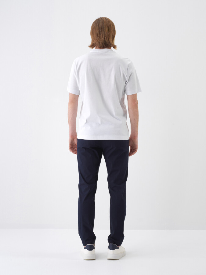 Lacivert Slim Fit Pamuklu Jogger Pantolon - Xint