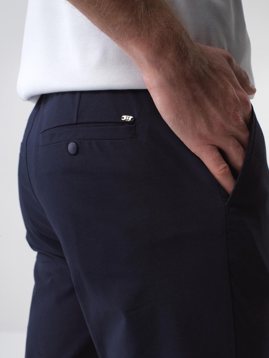 Lacivert Slim Fit Pamuklu Jogger Pantolon - 4