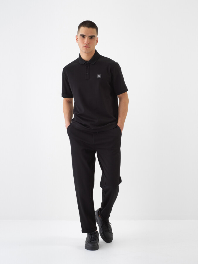 Siyah Regular Fit Jogger Pantolon - Xint