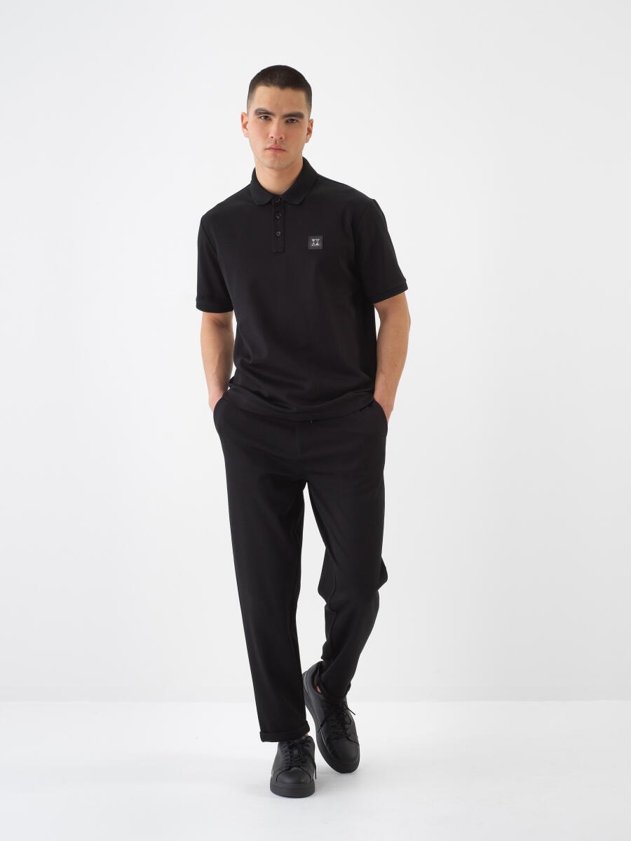 Siyah Regular Fit Jogger Pantolon - 2