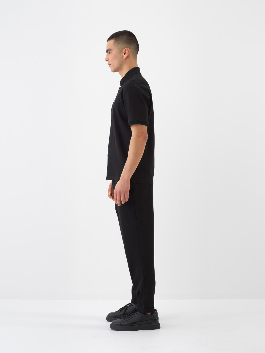 Siyah Regular Fit Jogger Pantolon - 3