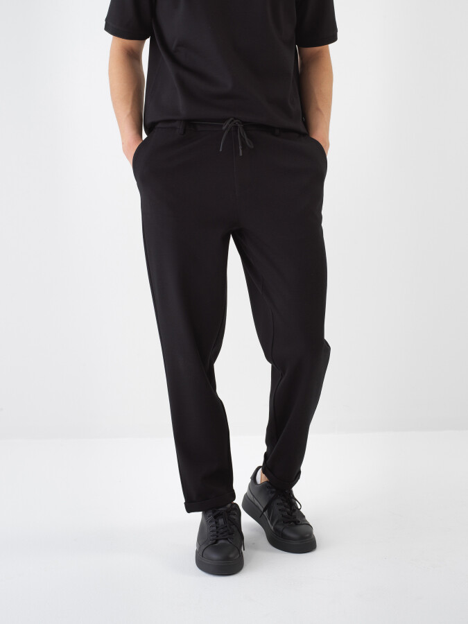 Siyah Regular Fit Jogger Pantolon - Xint