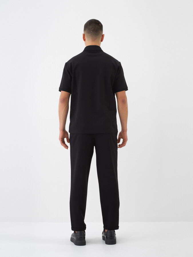 Siyah Regular Fit Jogger Pantolon - Xint