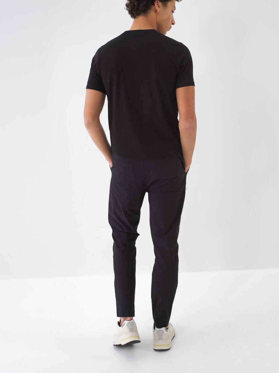 Siyah Regular Fit Pamuklu Jogger Pantolon - 4