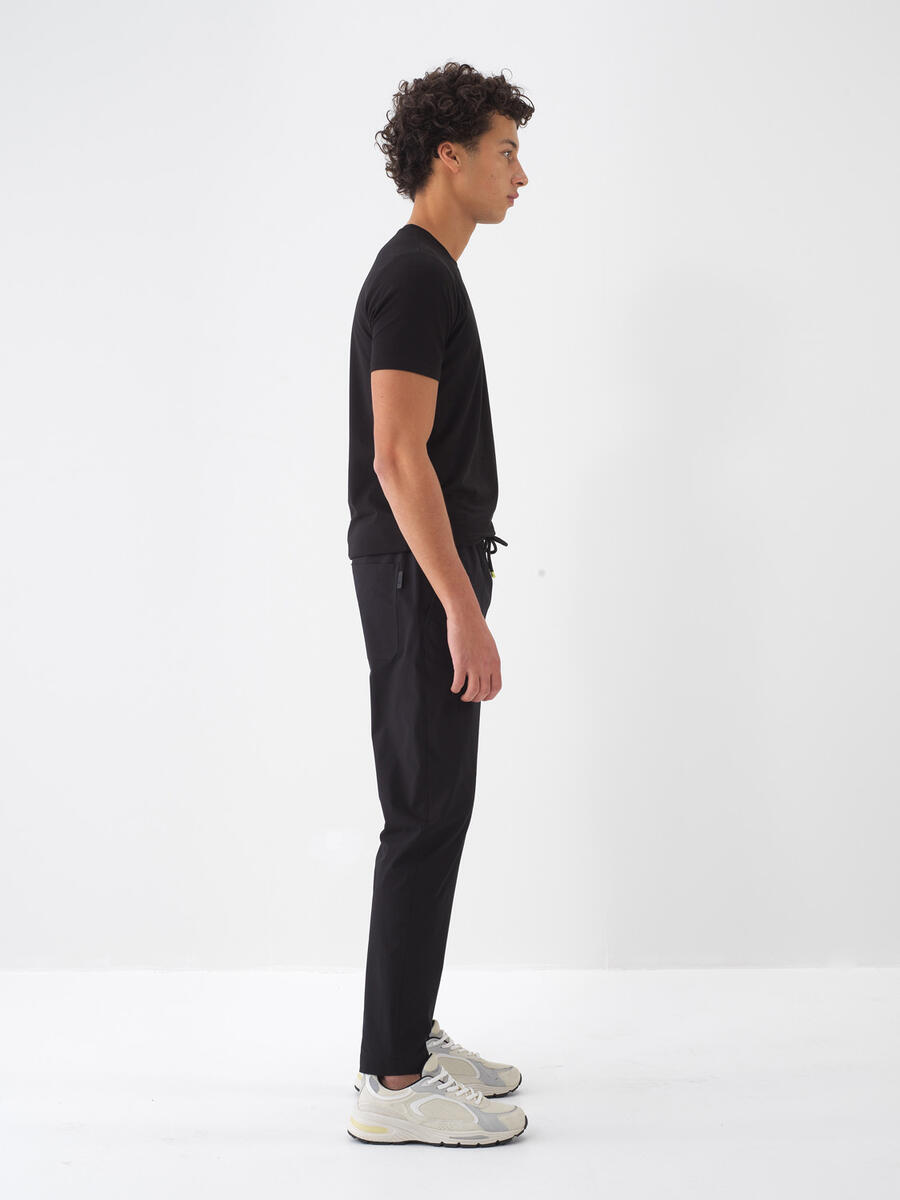 Siyah Regular Fit Pamuklu Jogger Pantolon - 2