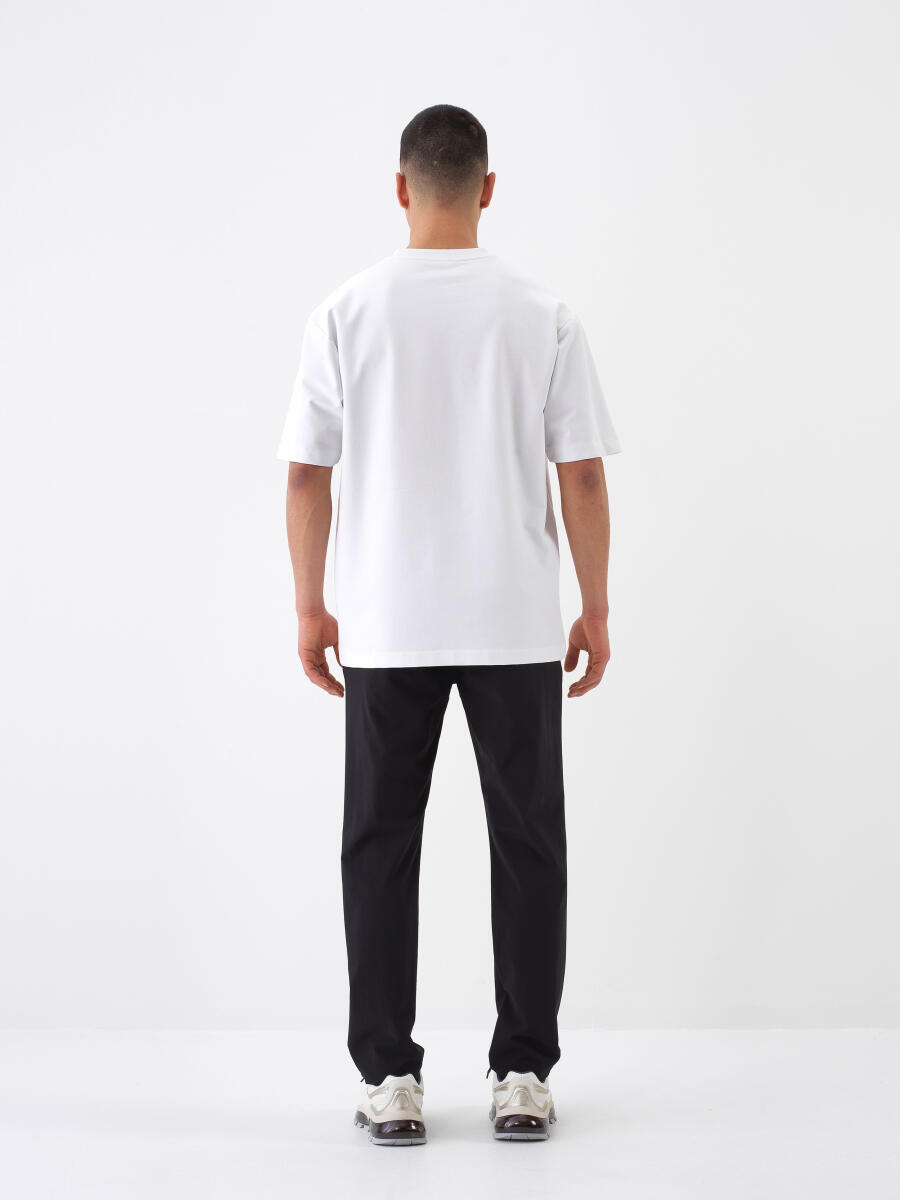 Siyah Slim Fit Jogger Pantolon - 5