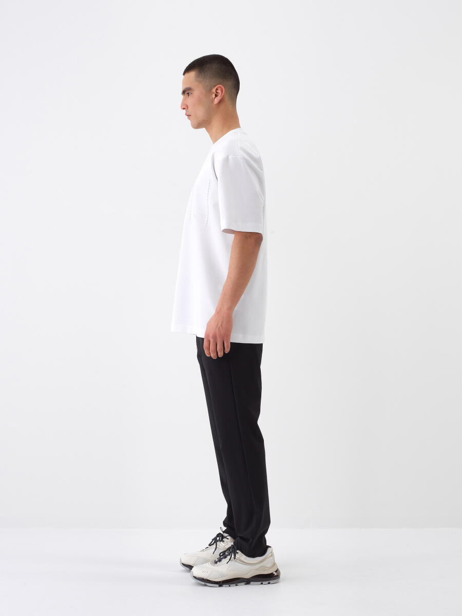Siyah Slim Fit Jogger Pantolon - 3
