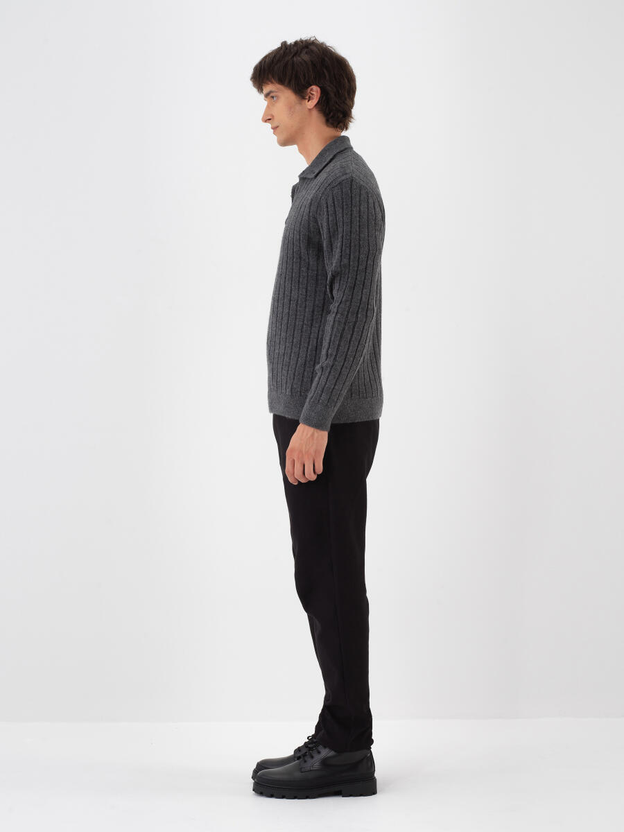 Antra Dokulu Yumuşak Dokulu Regular Fit Kazak - 3