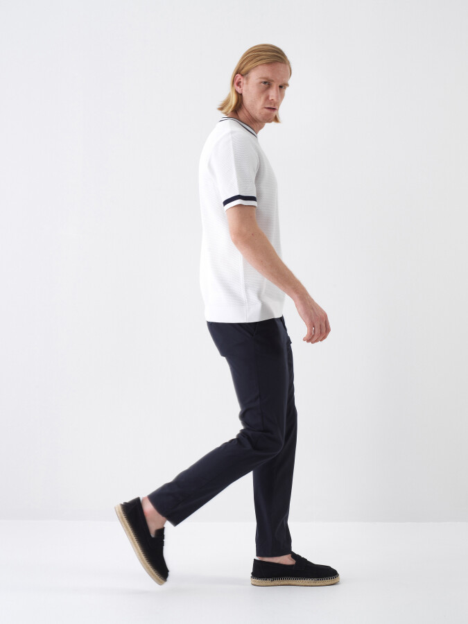 Beyaz Regular Fit Kazak - Xint