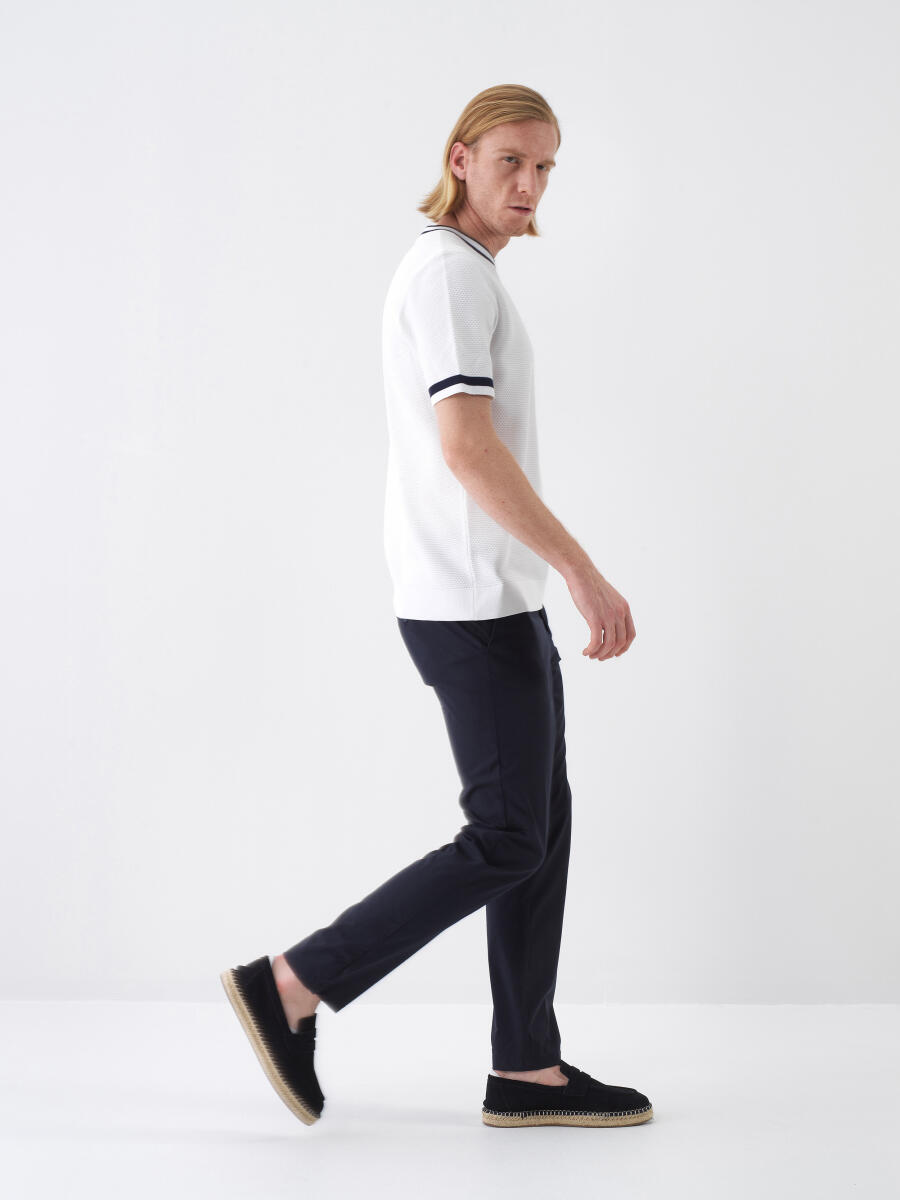 Beyaz Regular Fit Kazak - 4