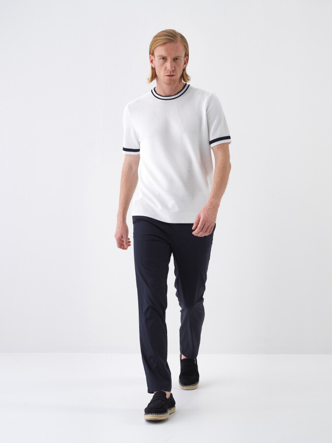 Beyaz Regular Fit Kazak - Xint