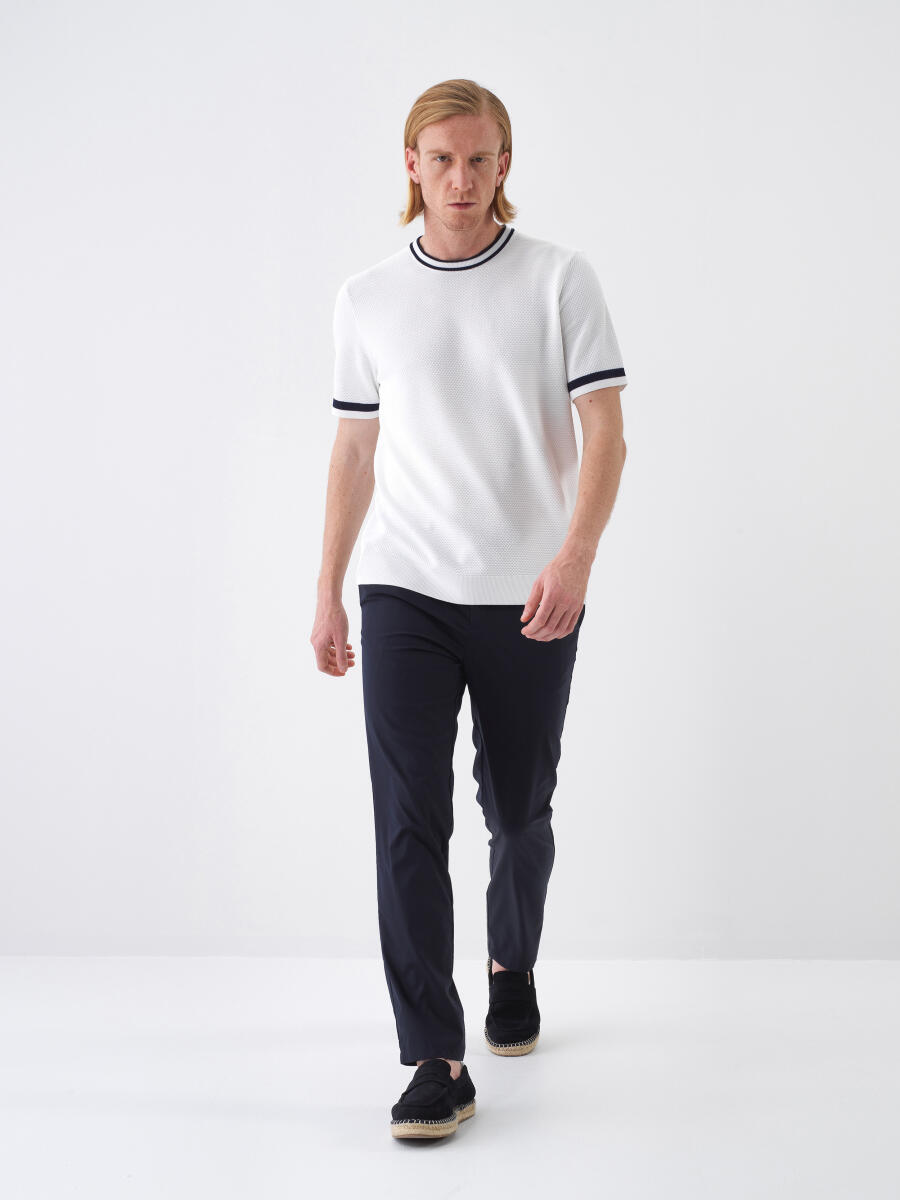 Beyaz Regular Fit Kazak - 2