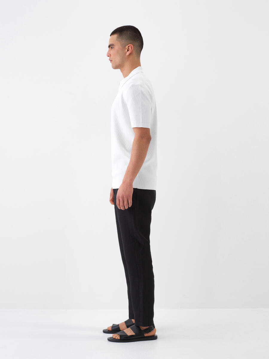 Beyaz Regular Fit Kazak - 3