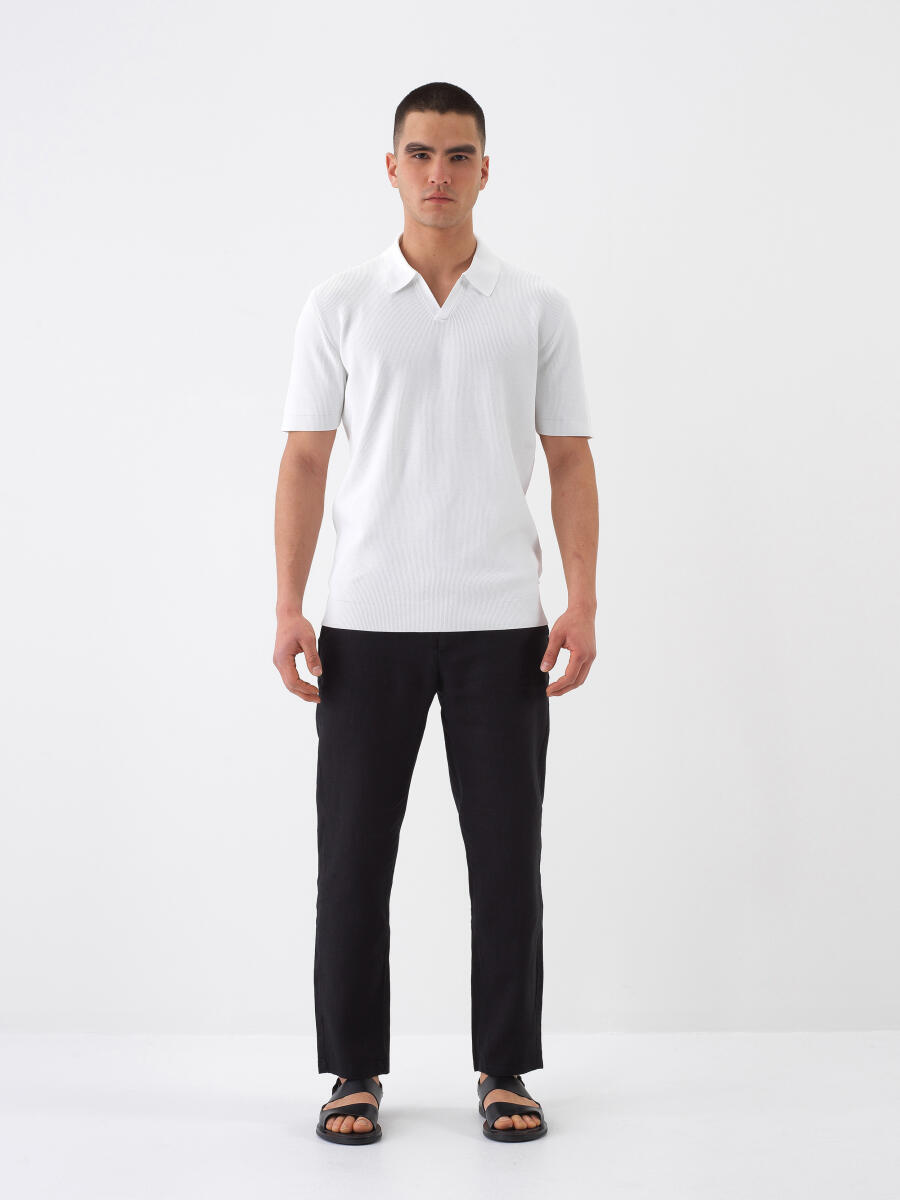 Beyaz Regular Fit Kazak - 2
