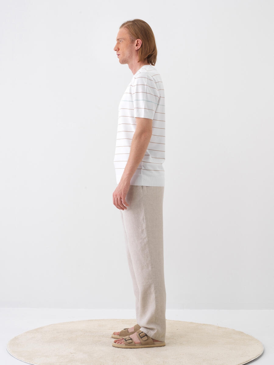 Beyaz Regular Fit Kazak - 3