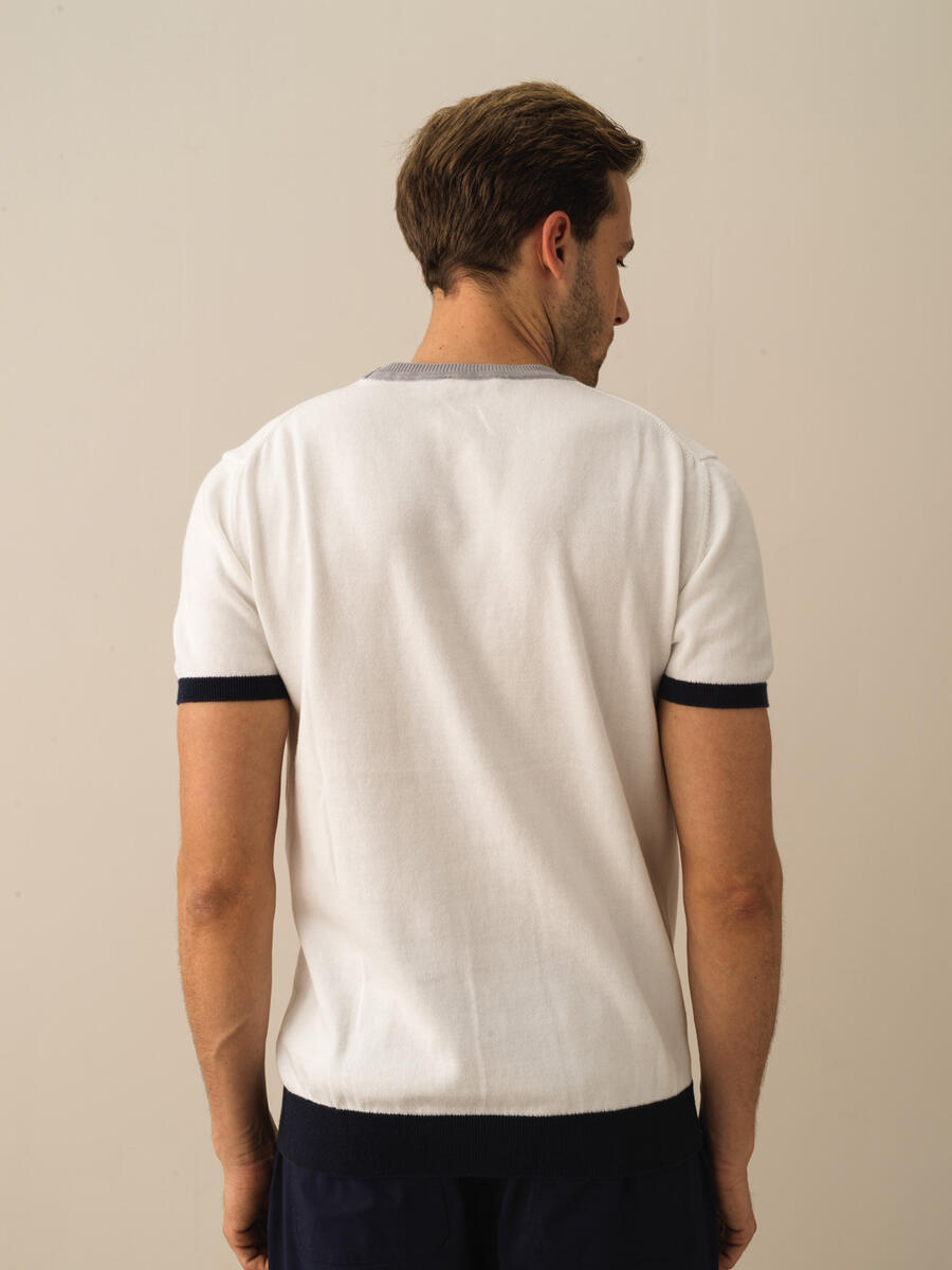Beyaz Regular Fit Pamuklu Kazak - 3