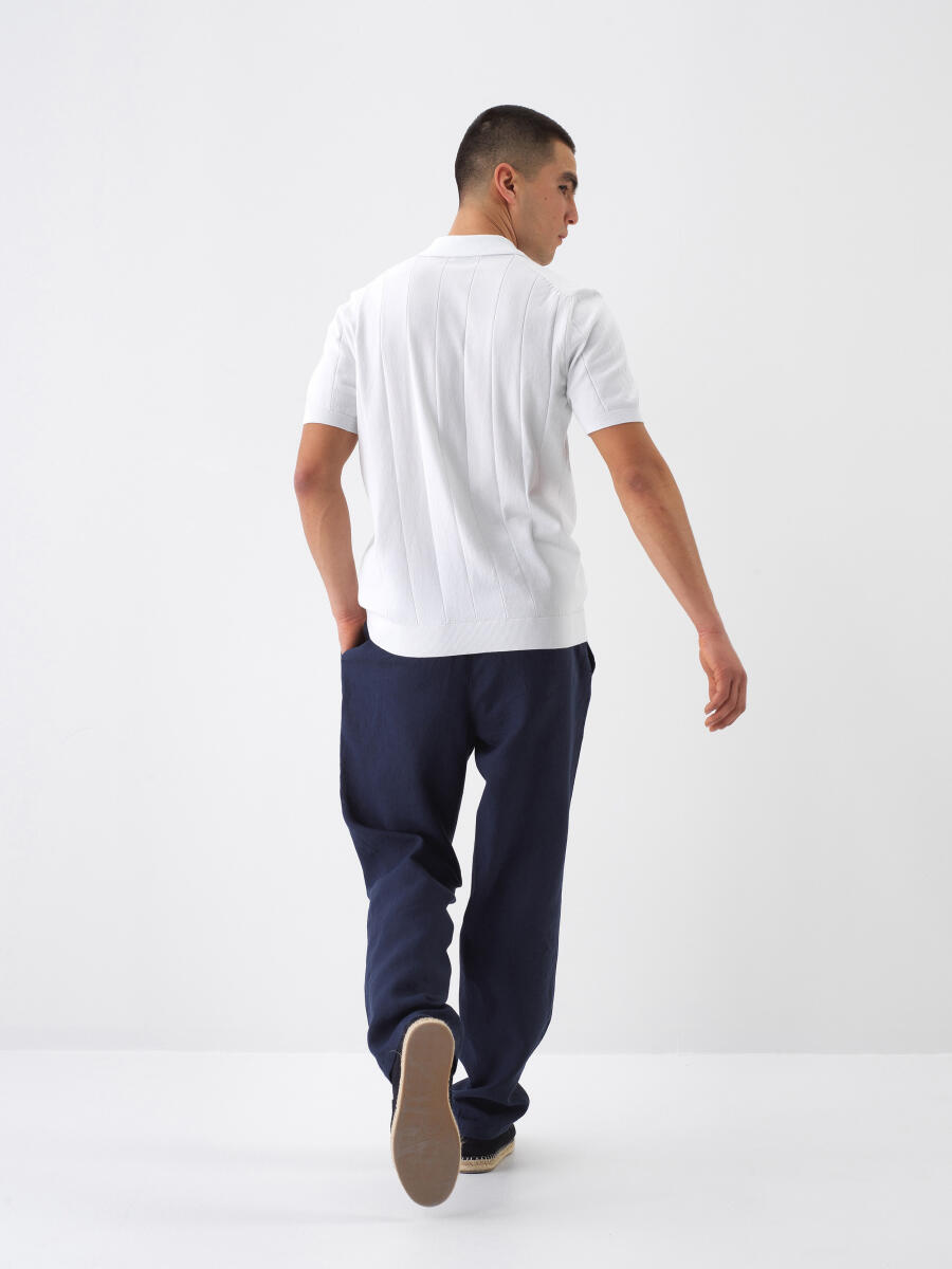 Beyaz Regular Fit Pamuklu Kazak - 6