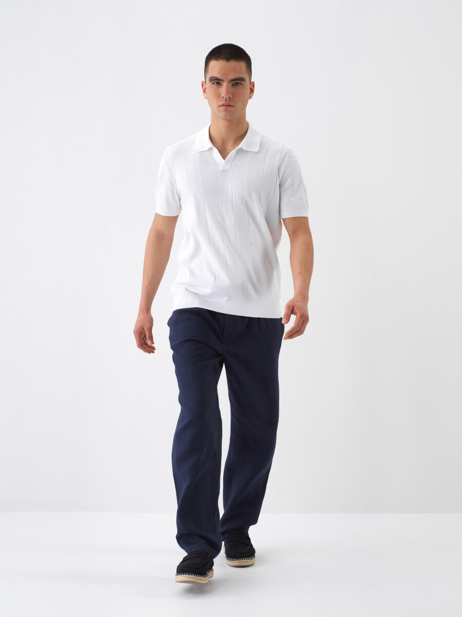Beyaz Regular Fit Pamuklu Kazak - 2