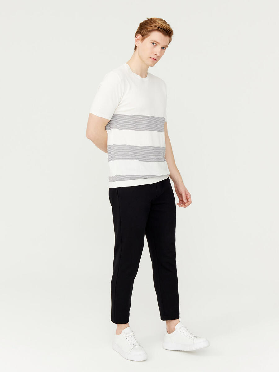 Ekru Regular Fit Pamuklu Kazak - 2