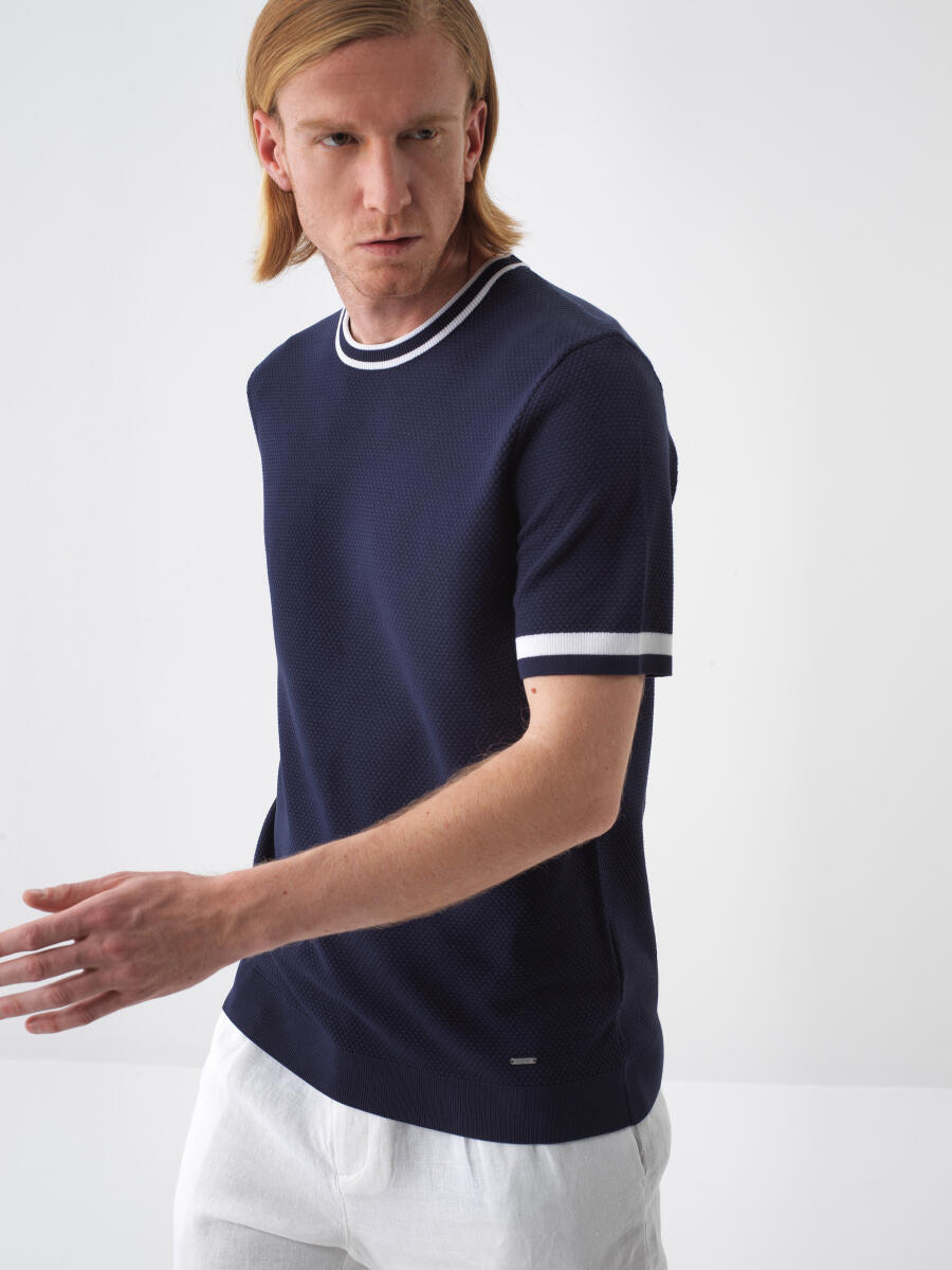 Lacivert Regular Fit Kazak