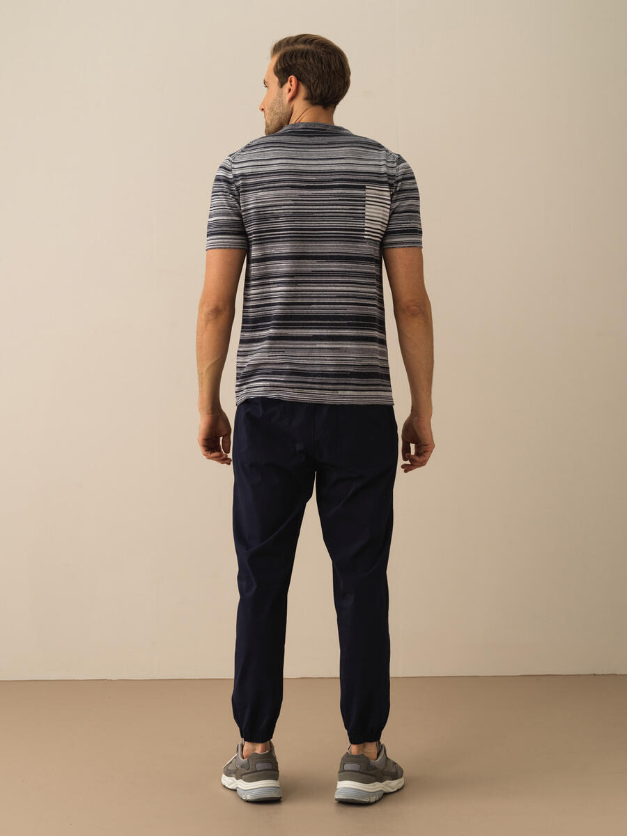 Lacivert Regular Fit Pamuklu Kazak - 4