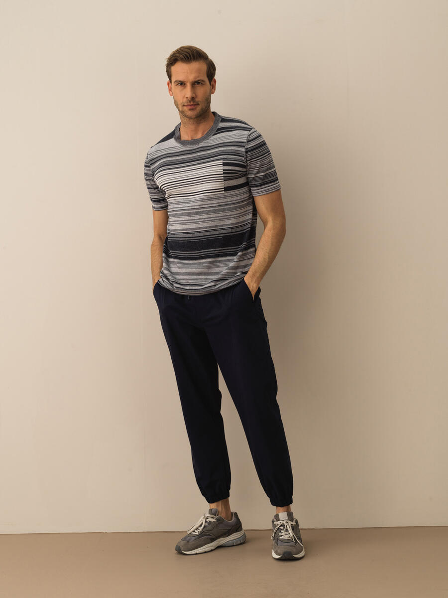 Lacivert Regular Fit Pamuklu Kazak - 2