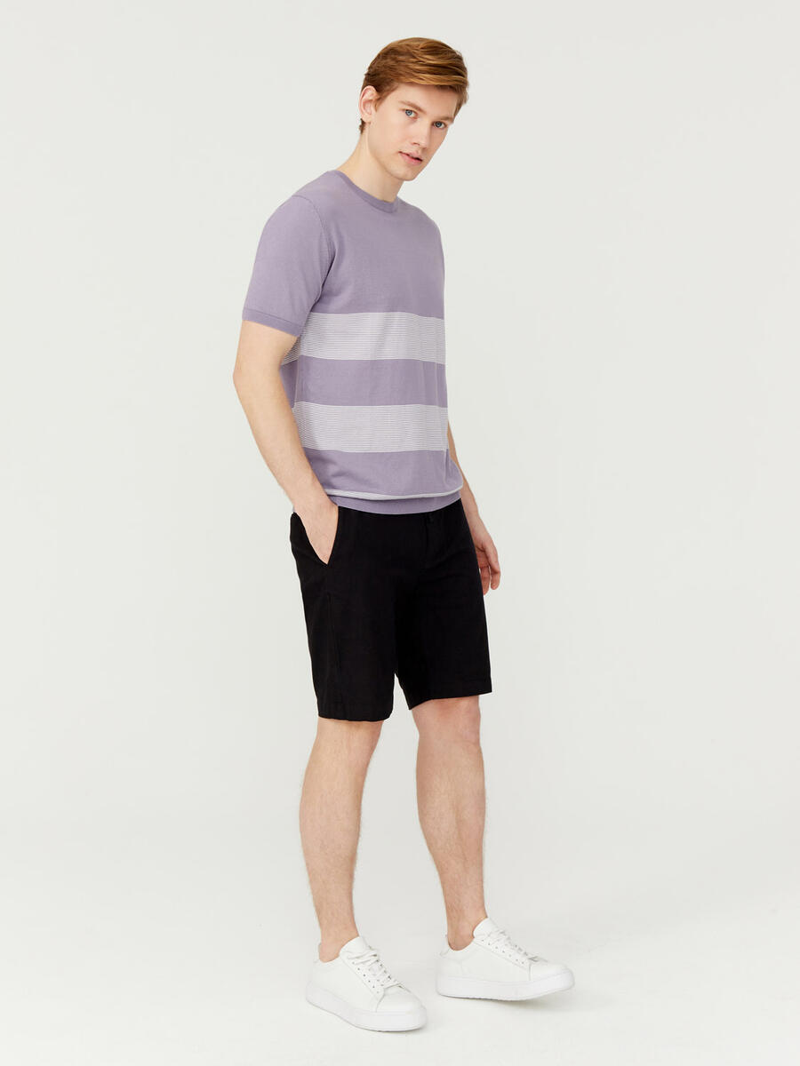 Lila Regular Fit Pamuklu Kazak - 2