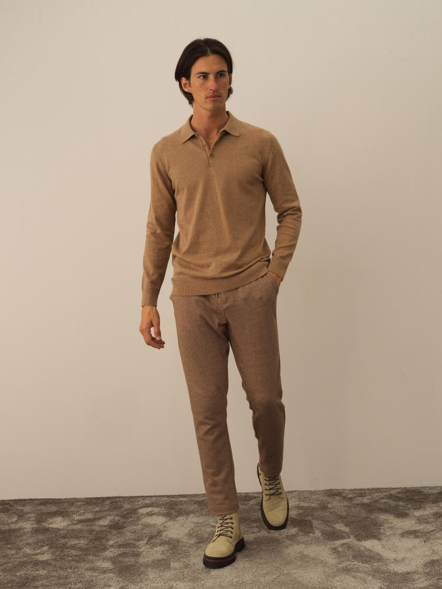 Camel Polo Yaka Regular Fit Basic Kazak - 2