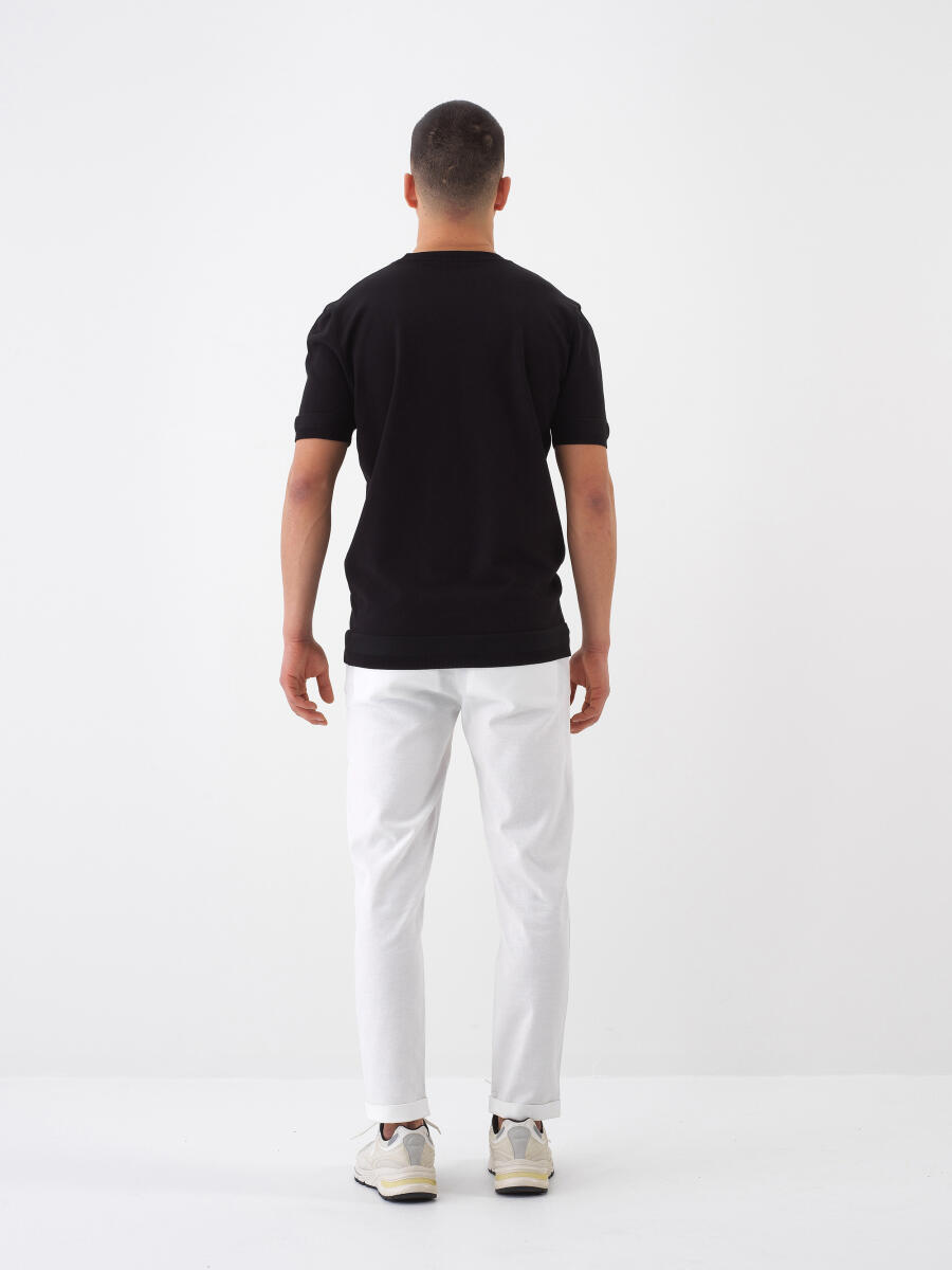 Siyah Regular Fit Kazak - 5