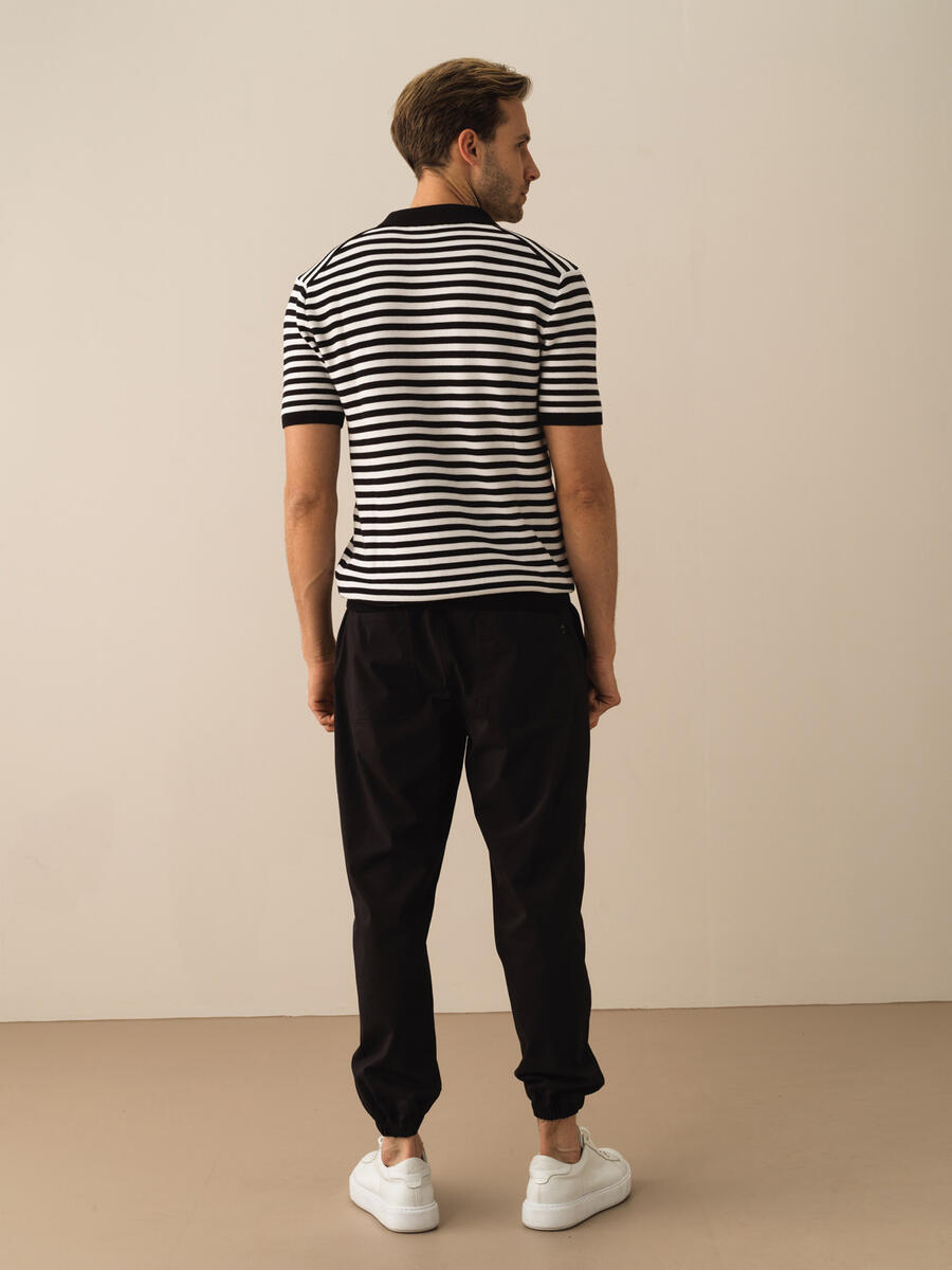 Siyah Regular Fit Pamuklu Kazak - 4