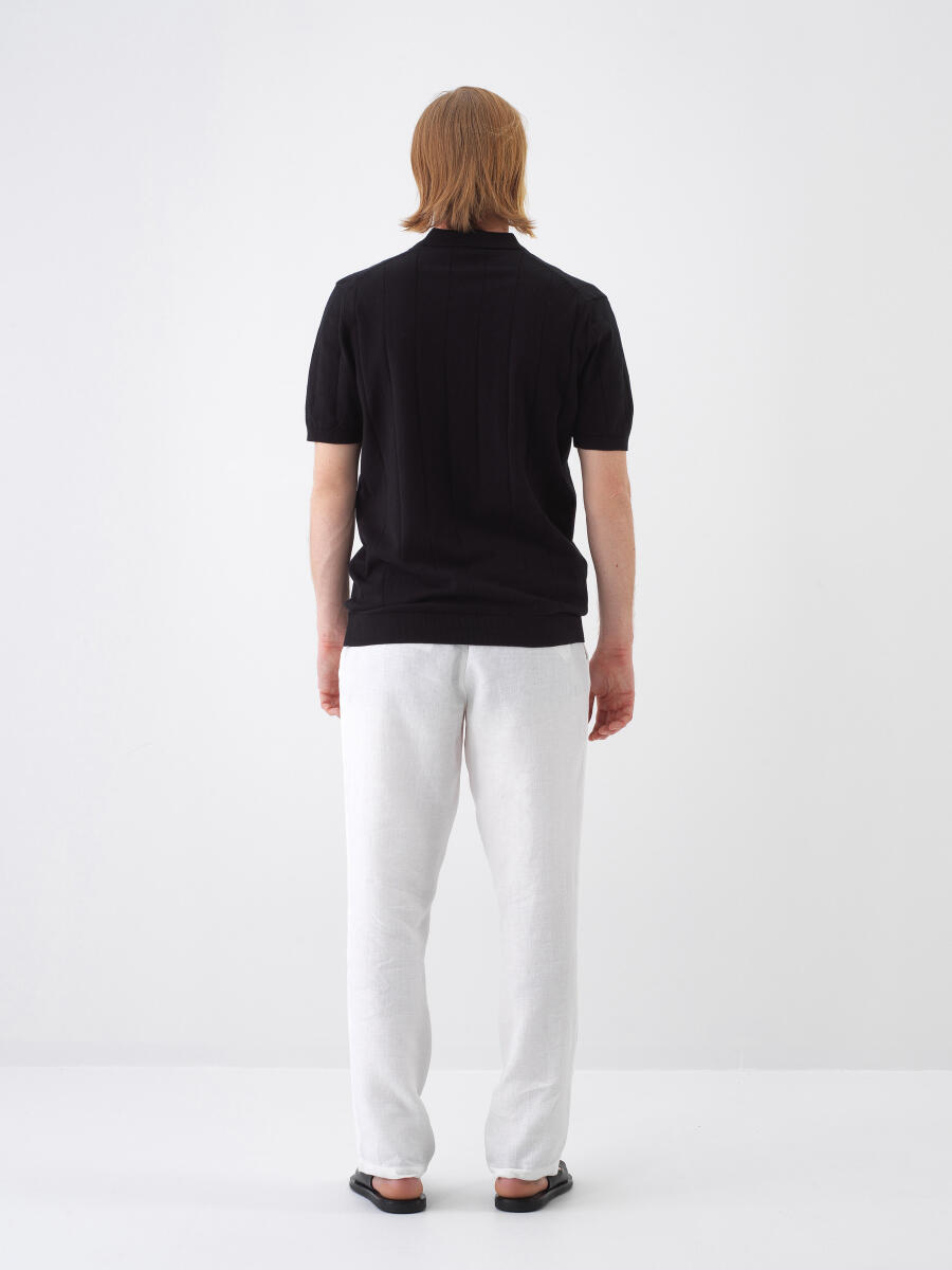 Siyah Regular Fit Pamuklu Kazak - 6