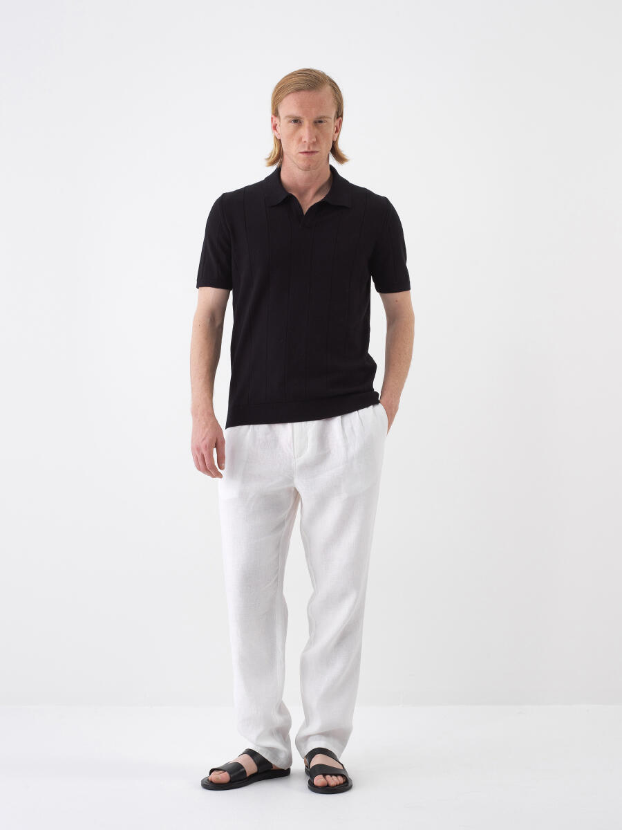 Siyah Regular Fit Pamuklu Kazak - 2