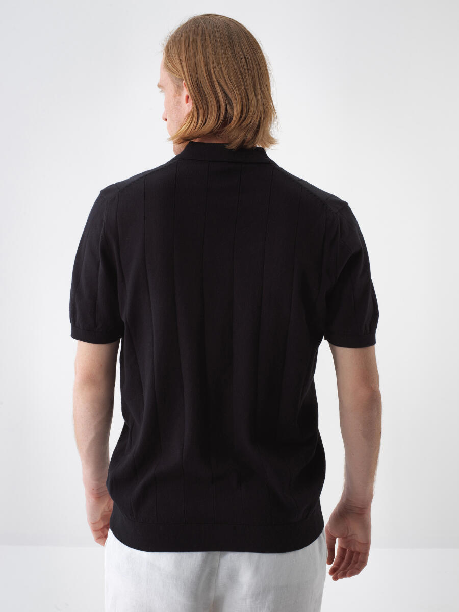 Siyah Regular Fit Pamuklu Kazak - 5