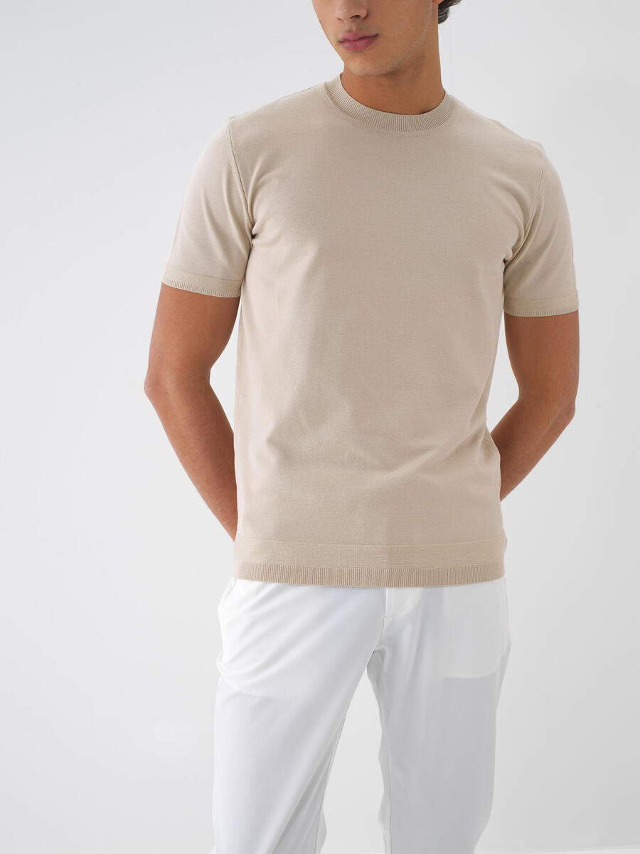 Taş Rengi Regular Fit Kazak