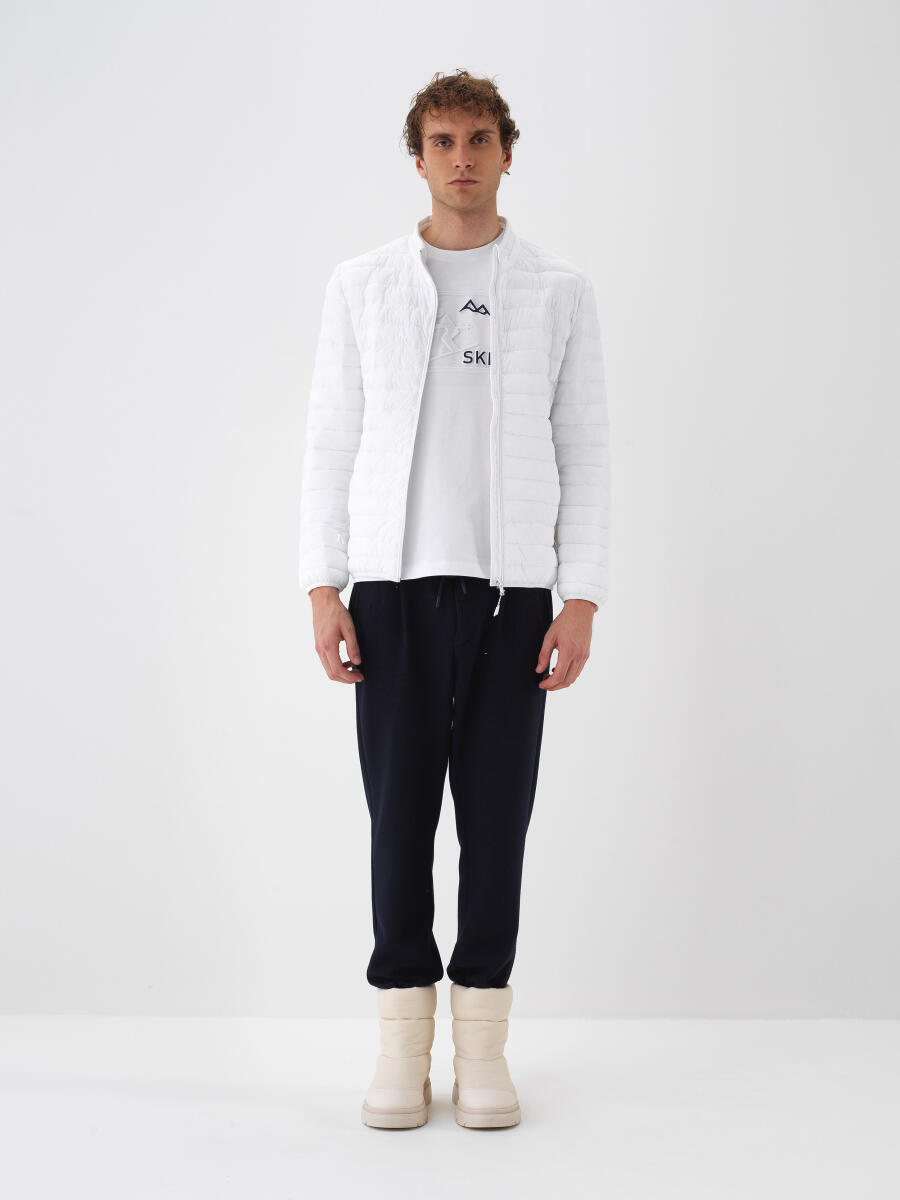 Beyaz Formunu Koruyan Regular Fit Mont - 2