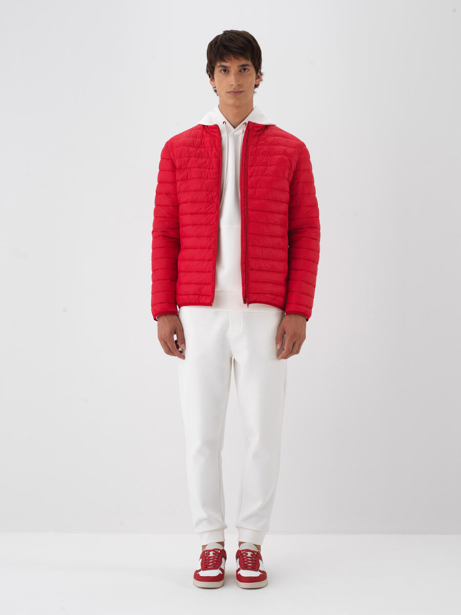 Kırmızı Formunu Koruyan Regular Fit Mont - 2