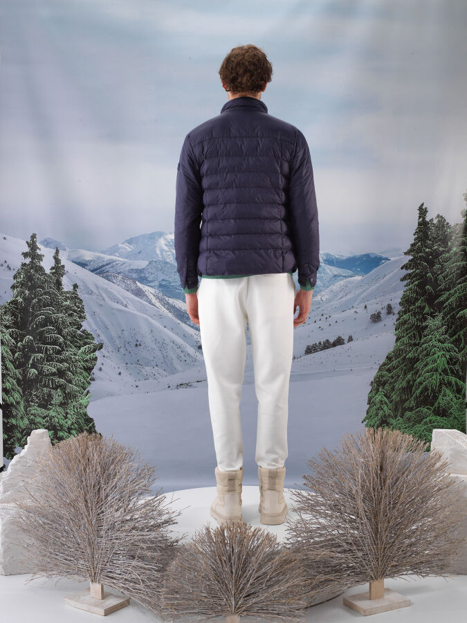 Lacivert Formunu Koruyan Regular Fit Mont - Xint