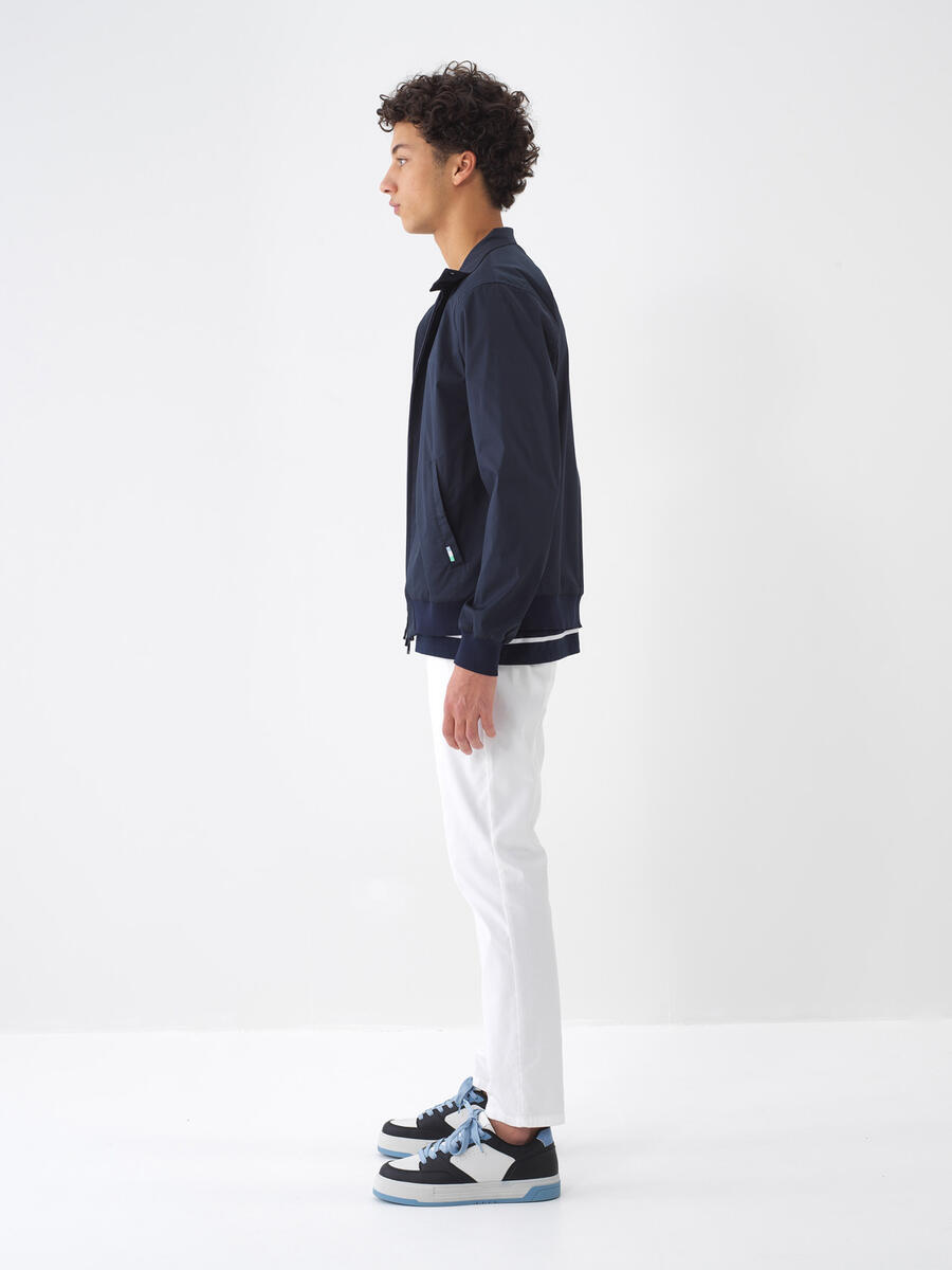 Lacivert Regular Fit Pamuklu Mont - 4