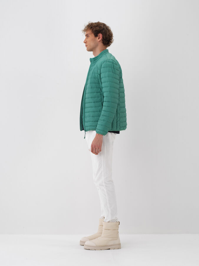 Yeşil Formunu Koruyan Regular Fit Mont - Xint