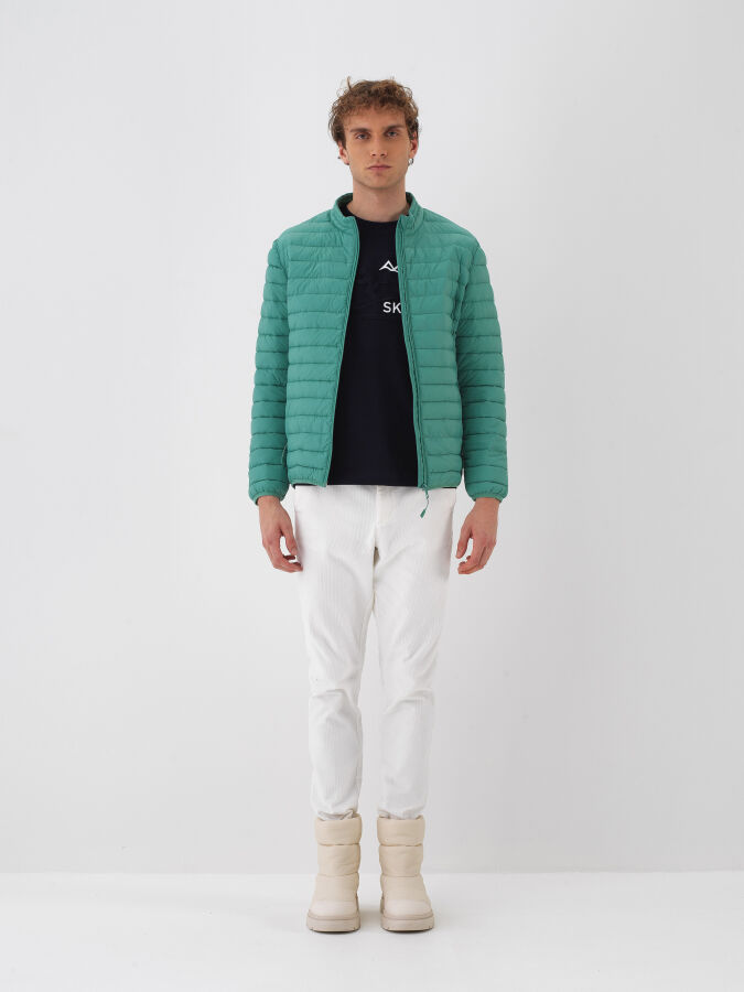 Yeşil Formunu Koruyan Regular Fit Mont - Xint