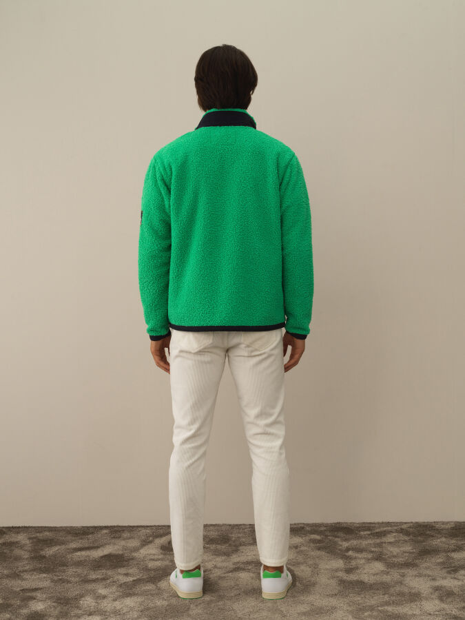 Yeşil Formunu Koruyan Regular Fit Mont - Xint