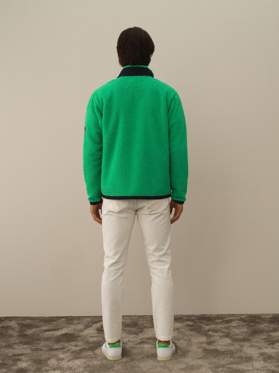 Yeşil Formunu Koruyan Regular Fit Mont - 6