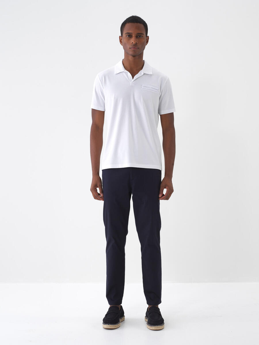Lacivert Regular Fit Pamuklu Pantolon