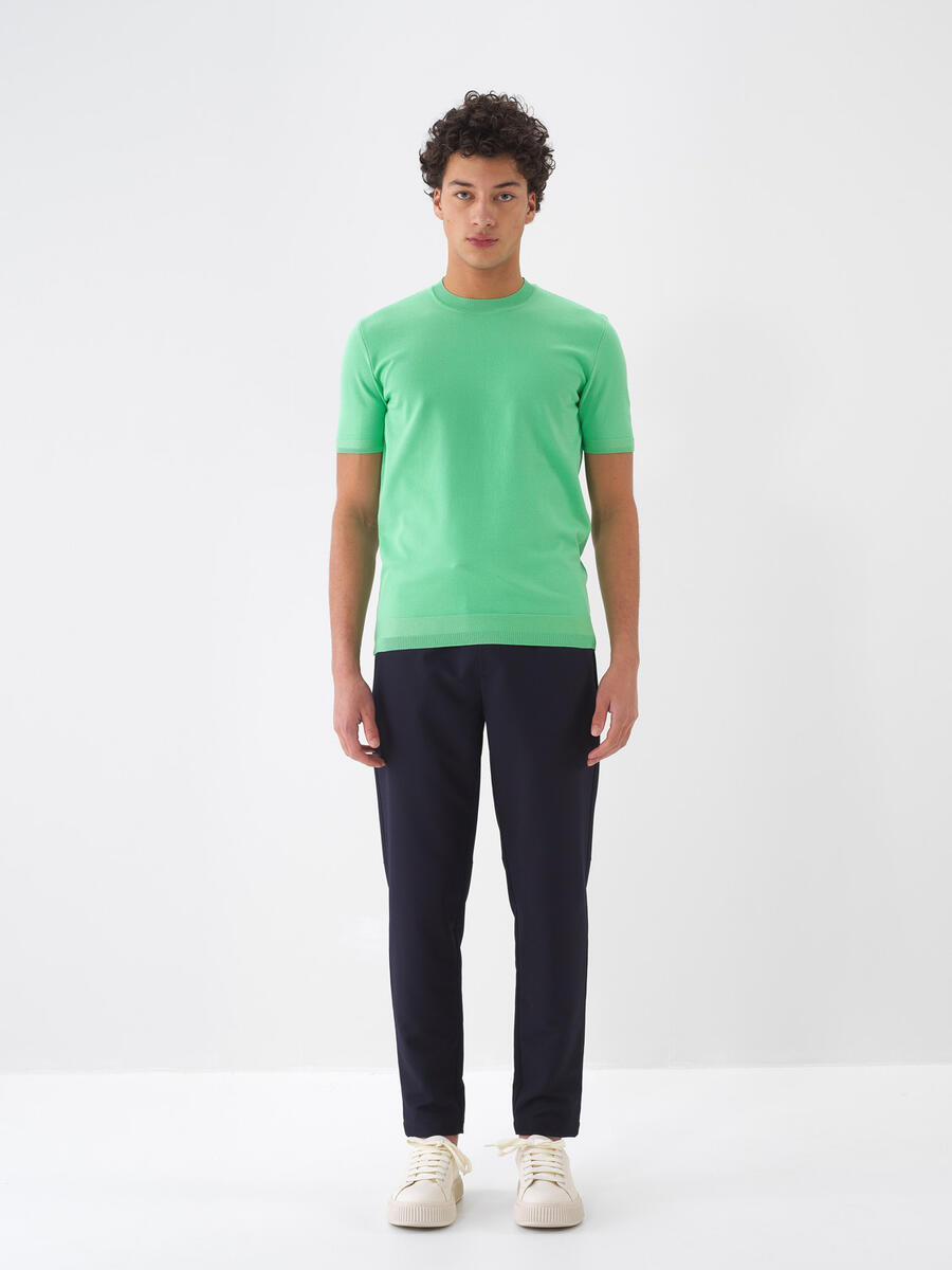 Lacivert Slim Fit Pantolon - 2