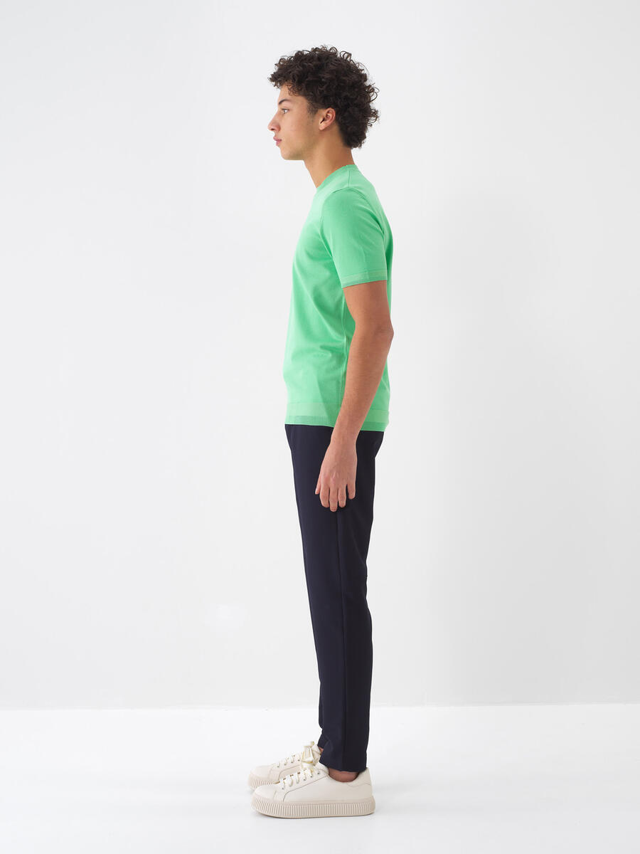 Lacivert Slim Fit Pantolon - 4