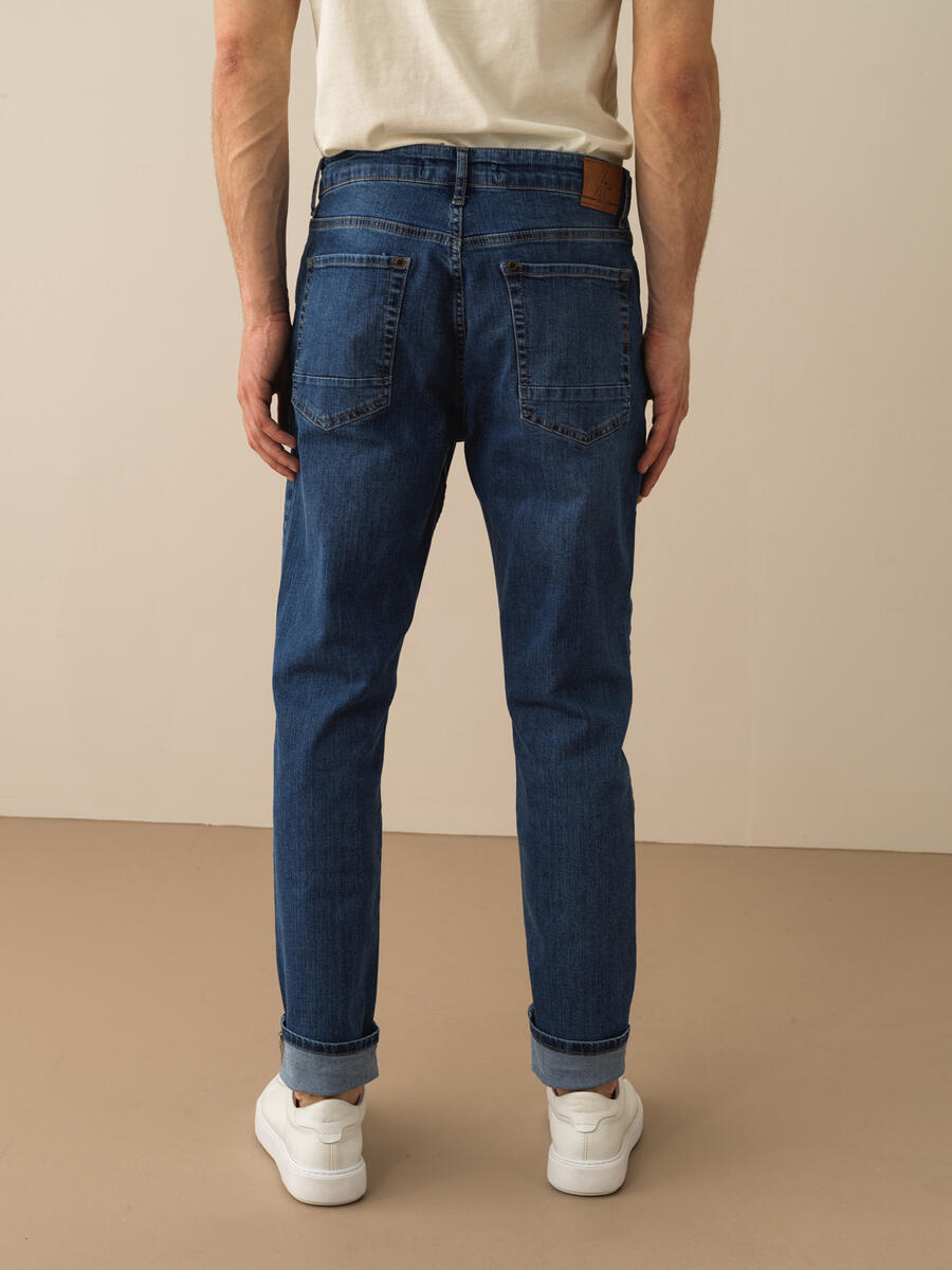 Mavi Slim Fit Pamuklu Denim Pantolon - 3