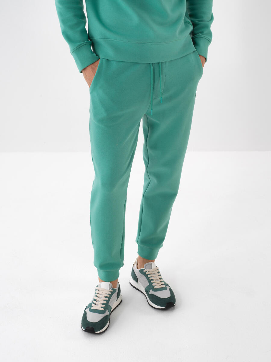 Yeşil Basic Sweat Pantolon - 1