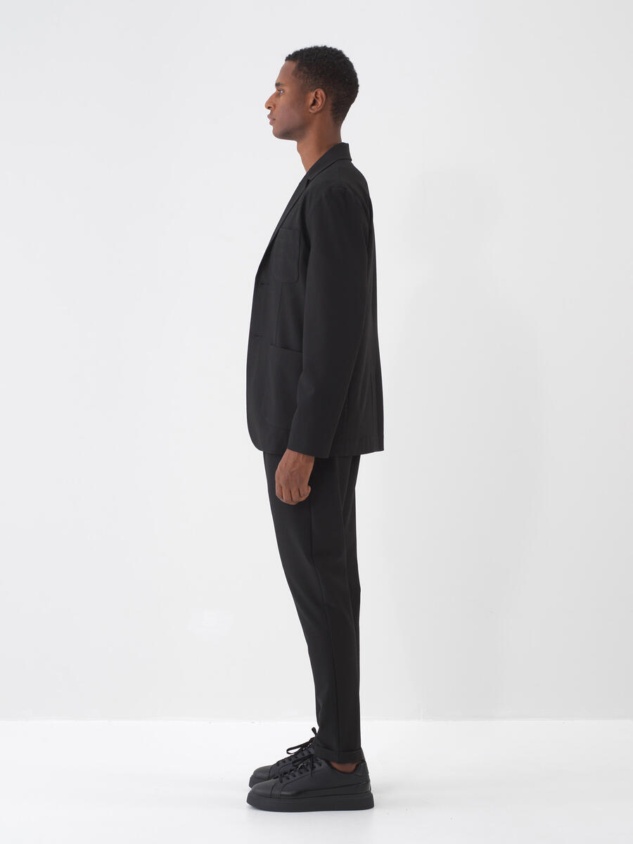 Siyah Slim Fit Pantolon - 3