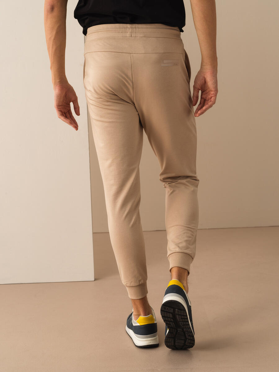 Taş Rengi Slim Fit Pamuklu Pantolon - 3
